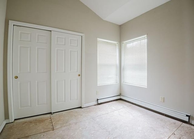 7 Cornwell St, Poughquag, NY 12570 - unfurnished bedroom with a closet, multiple windows, and a baseboard radiator