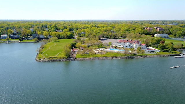 1065 Washington Ave, Pelham, NY 10803 - bird's eye view featuring a water view