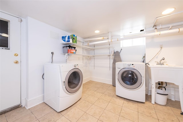 1065 Washington Ave, Pelham, NY 10803 - laundry area with washing machine and dryer, recessed lighting, laundry area, and baseboards