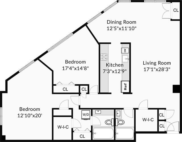 1270 N Ave Unit 3E, New Rochelle, NY 10804 - property floor plan