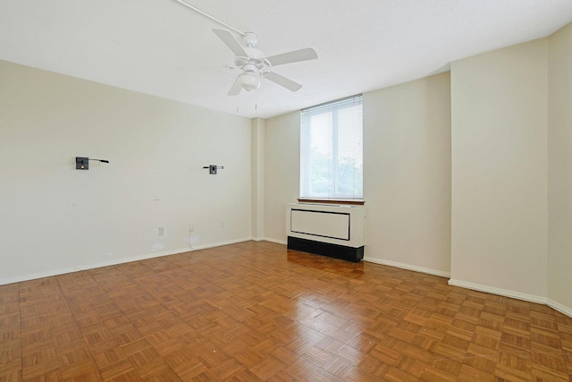 1270 N Ave Unit 3E, New Rochelle, NY 10804 - empty room with ceiling fan and baseboards