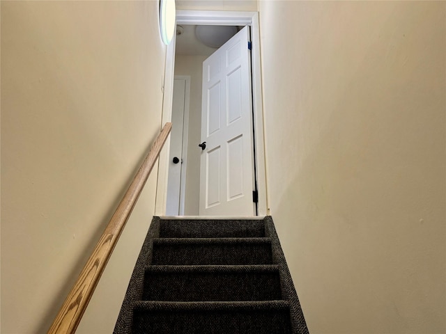 view of stairs