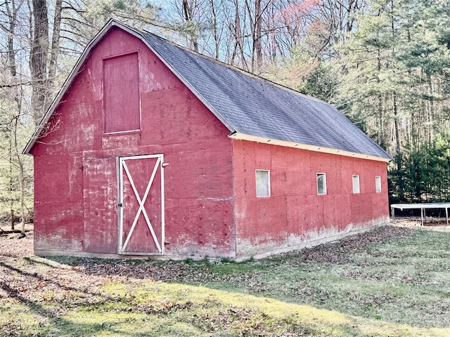 view of barn