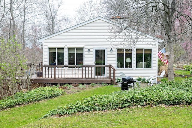 125 Tick Tock Way, Stanfordville, NY 12581 - view of front of home with a deck and a front yard