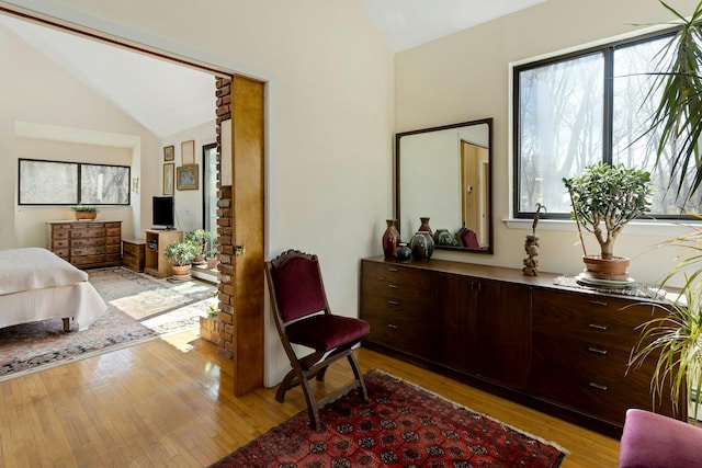 20 Schoolhouse Rd, Waccabuc, NY 10597 - bedroom featuring lofted ceiling and light wood-type flooring