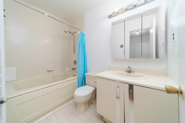 140-44 34th Ave Unit 4C, Flushing, NY 11354 - full bath with tile patterned flooring, shower / bath combo with shower curtain, toilet, and vanity