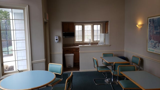 view of dining area