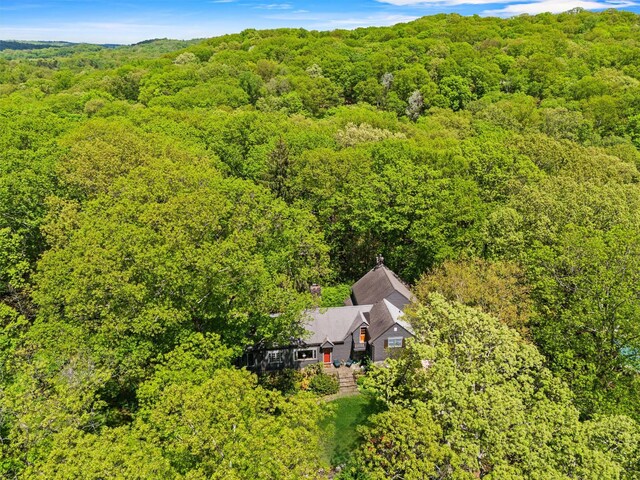 1391 Hunterbrook Rd, Yorktown Heights, NY 10598 - aerial view of property and surrounding area featuring a heavily wooded area