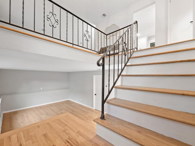 31 Pennsylvania Ave, Valley Cottage, NY 10989 - stairway with wood finished floors and baseboards