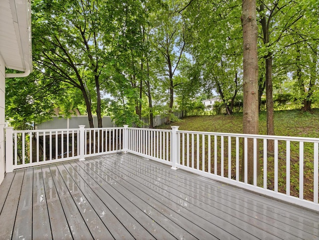 31 Pennsylvania Ave, Valley Cottage, NY 10989 - wooden deck with a fenced backyard