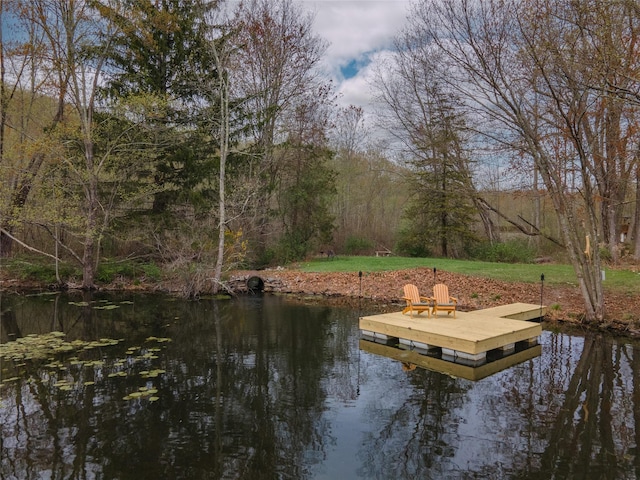 1712 Lakes Rd, Monroe, NY 10950 - dock area featuring a water view