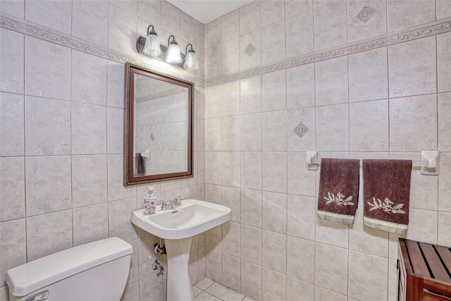 176 Kearsing Pkwy, Monsey, NY 10952 - bathroom with tile walls and toilet