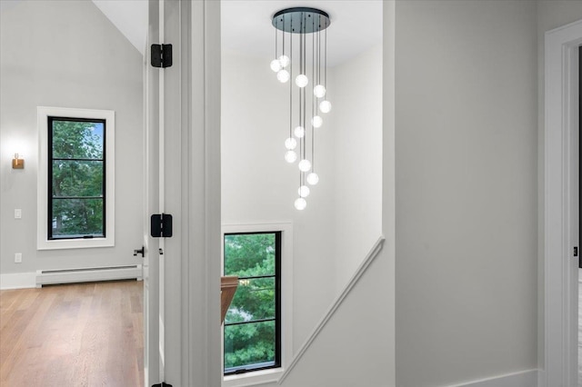 9 Ogrady Ct, Orangeburg, NY 10962 - detailed view of a baseboard radiator and wood finished floors