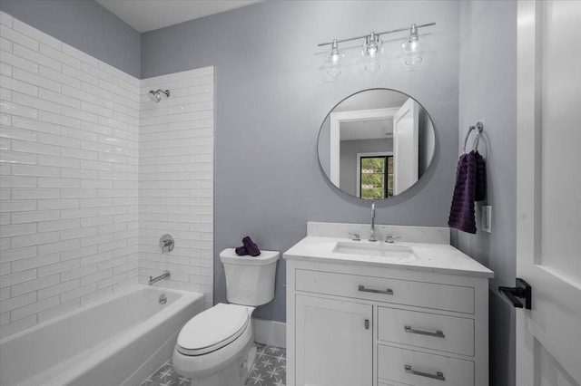 9 Ogrady Ct, Orangeburg, NY 10962 - full bath with vanity,  shower combination, and tile patterned floors