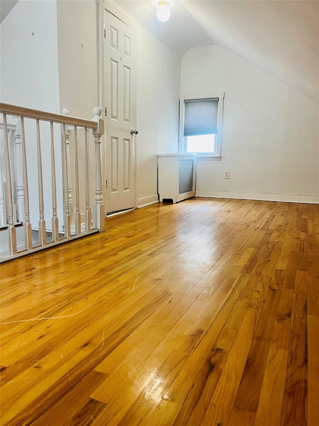 93-30 246th St, Bellerose Terrace, NY 11001 - bonus room with hardwood / wood-style flooring, lofted ceiling, and baseboards