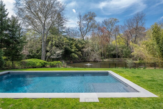 11 Morgan Ln, Locust Valley, NY 11560 - view of swimming pool featuring a water view