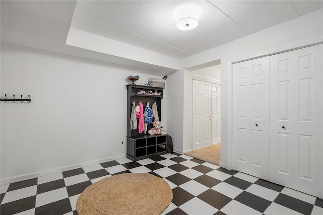 372 Central Park Ave Unit 1C, Scarsdale, NY 10583 - mudroom featuring tile patterned floors and baseboards