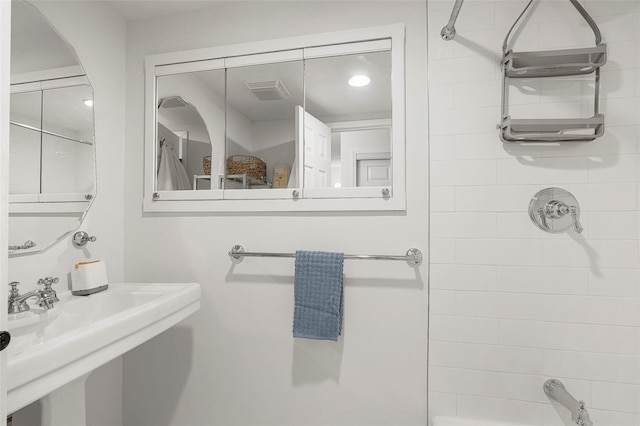 372 Central Park Ave Unit 1C, Scarsdale, NY 10583 - full bath featuring a sink and bathing tub / shower combination