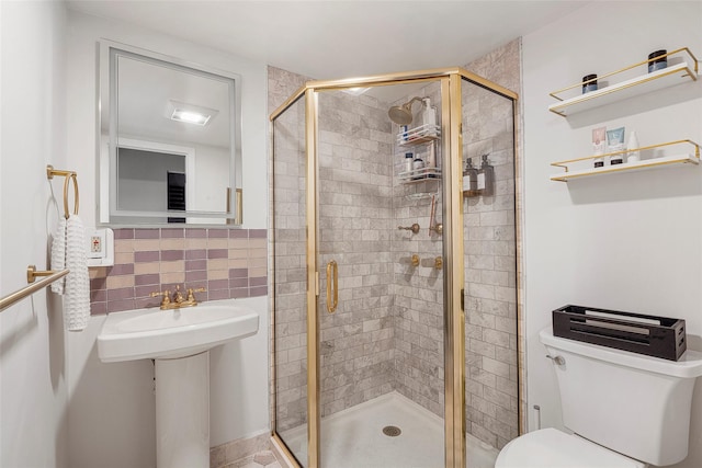 372 Central Park Ave Unit 1C, Scarsdale, NY 10583 - full bathroom featuring toilet and a shower stall