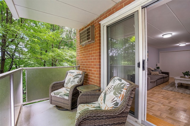 372 Central Park Ave Unit 1C, Scarsdale, NY 10583 - balcony featuring a wall unit AC
