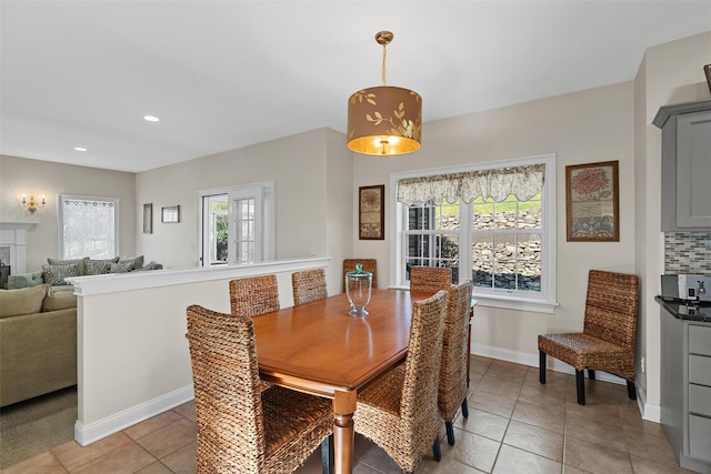 6 Fountayne Ct, Washingtonville, NY 10992 - dining area featuring baseboards, recessed lighting, and light tile patterned floors