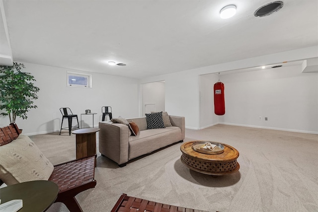 200 Fort Hill Rd, Scarsdale, NY 10583 - living room featuring carpet floors and baseboards