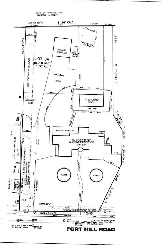 200 Fort Hill Rd, Scarsdale, NY 10583 - survey map / technical document