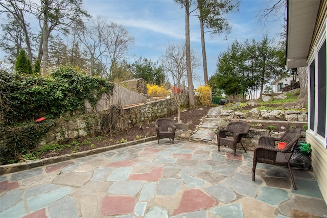 25 Evergreen Rd, Putnam Valley, NY 10579 - view of patio / terrace featuring a fenced backyard