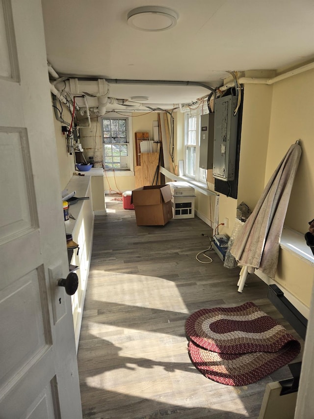 25 Evergreen Rd, Putnam Valley, NY 10579 - interior space featuring electric panel, baseboards, and wood finished floors
