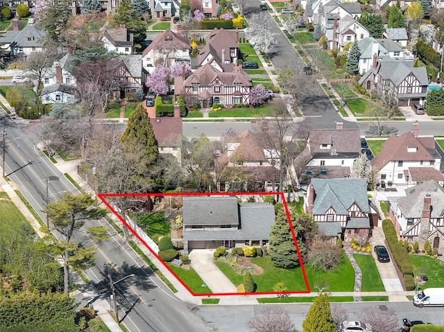 birds eye view of property featuring a residential view