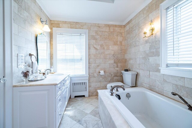 169 Hempstead Ave, Rockville Centre, NY 11570 - full bath with tile walls and crown molding