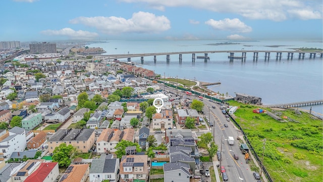 351 Bch 87th St, Rockaway Beach, NY 11693 - aerial view of a notable bridge and a large body of water