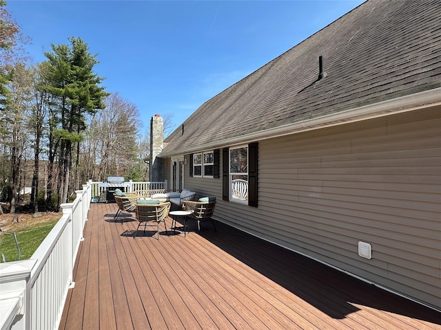 487 Southwoods Dr, Monticello, NY 12701 - deck featuring outdoor lounge area
