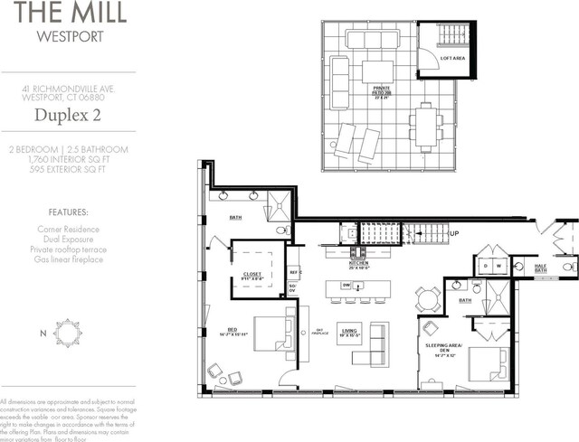 41 Richmondville Ave Unit Duplex 2, Call Listing Agent, CT 06880 - floor plan / room layout