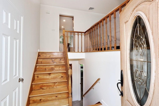 view of staircase