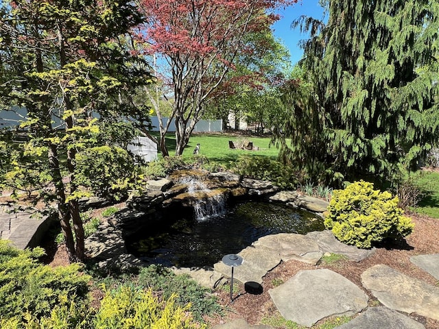 21 Rhinecliff Rd, Brewster, NY 10509 - view of yard with a small pond
