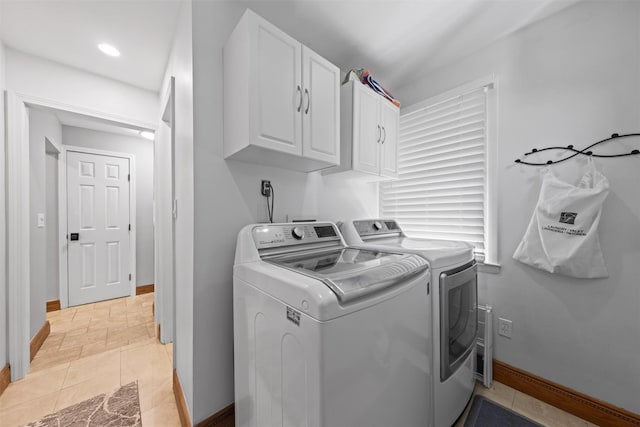 21 Rhinecliff Rd, Brewster, NY 10509 - clothes washing area featuring cabinet space, baseboards, and washer and clothes dryer
