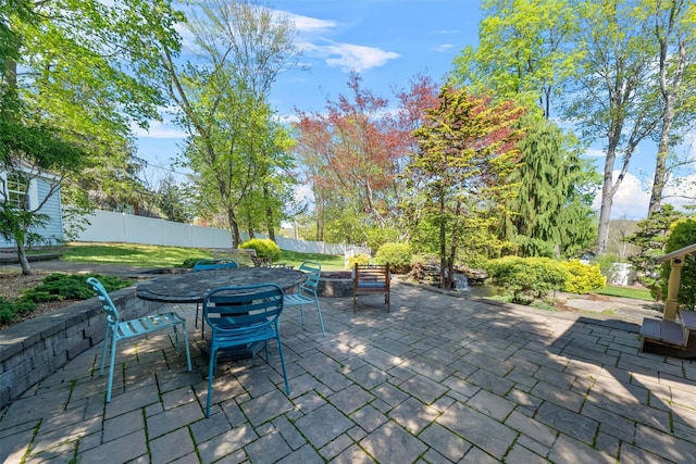 21 Rhinecliff Rd, Brewster, NY 10509 - view of patio / terrace with a fenced backyard and outdoor dining space