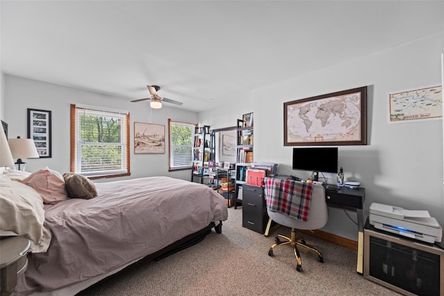 21 Rhinecliff Rd, Brewster, NY 10509 - carpeted bedroom featuring ceiling fan and baseboards