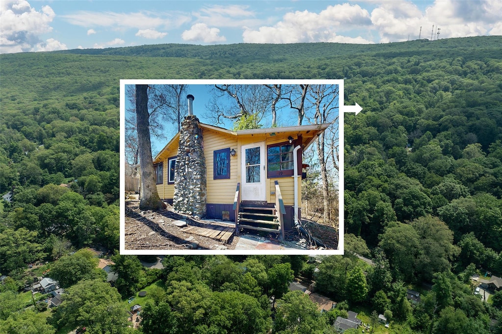 19 Arbor Trl, Monroe, NY 10950 - exterior space featuring a wooded view
