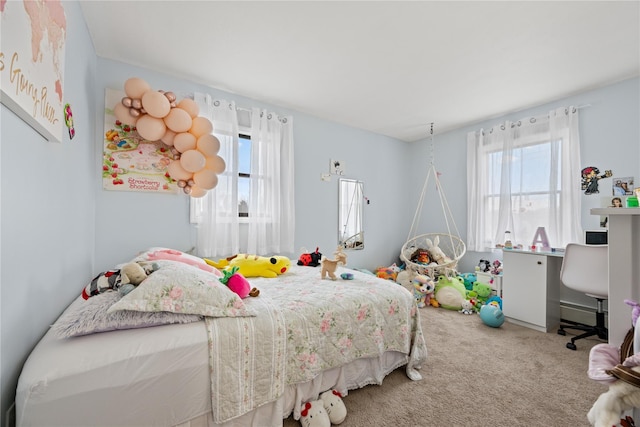42 Horton Rd, Washingtonville, NY 10992 - bedroom with a baseboard heating unit and carpet floors