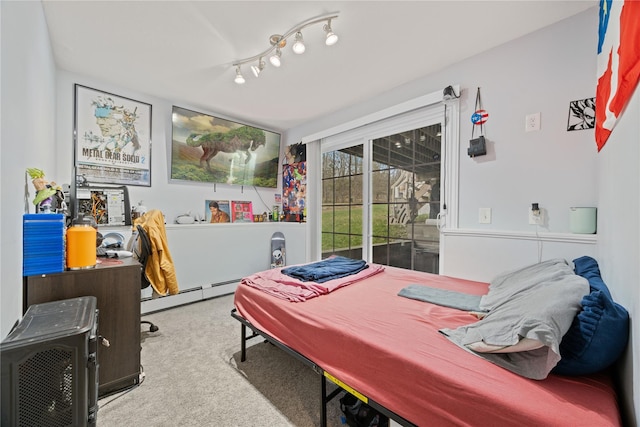 42 Horton Rd, Washingtonville, NY 10992 - carpeted bedroom featuring baseboard heating