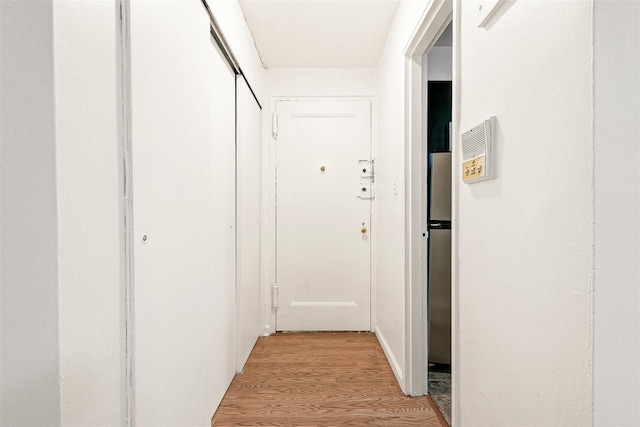 105-15 66th Rd St Unit 4E, Forest Hills, NY 11375 - hallway featuring light wood-style flooring