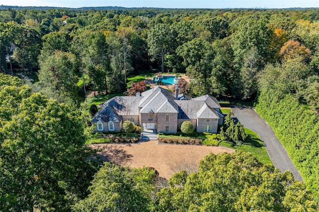 3 Pin Oak Ct, Old Brookville, NY 11545 - aerial view of property and surrounding area with a forest