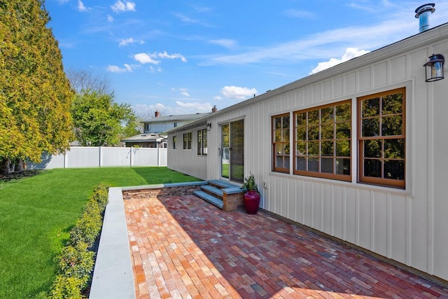 view of patio / terrace with fence