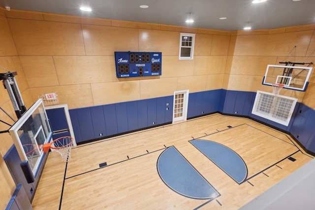 view of basketball court with community basketball court