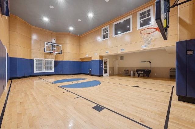 view of sport court with community basketball court