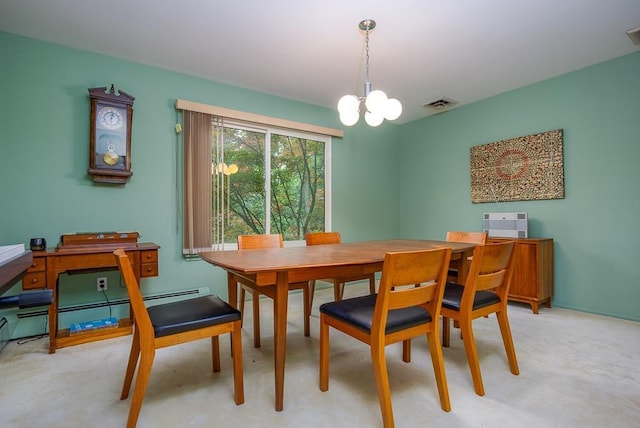 14 Wesley Ct, Congers, NY 10920 - dining room with a chandelier and light colored carpet