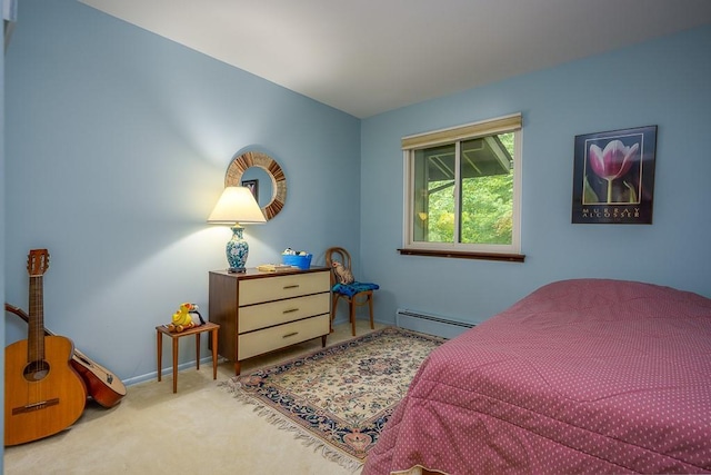 14 Wesley Ct, Congers, NY 10920 - carpeted bedroom with a baseboard radiator