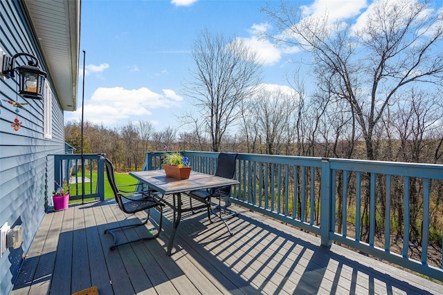 12 Hill Rd, Washingtonville, NY 10992 - wooden terrace featuring outdoor dining area